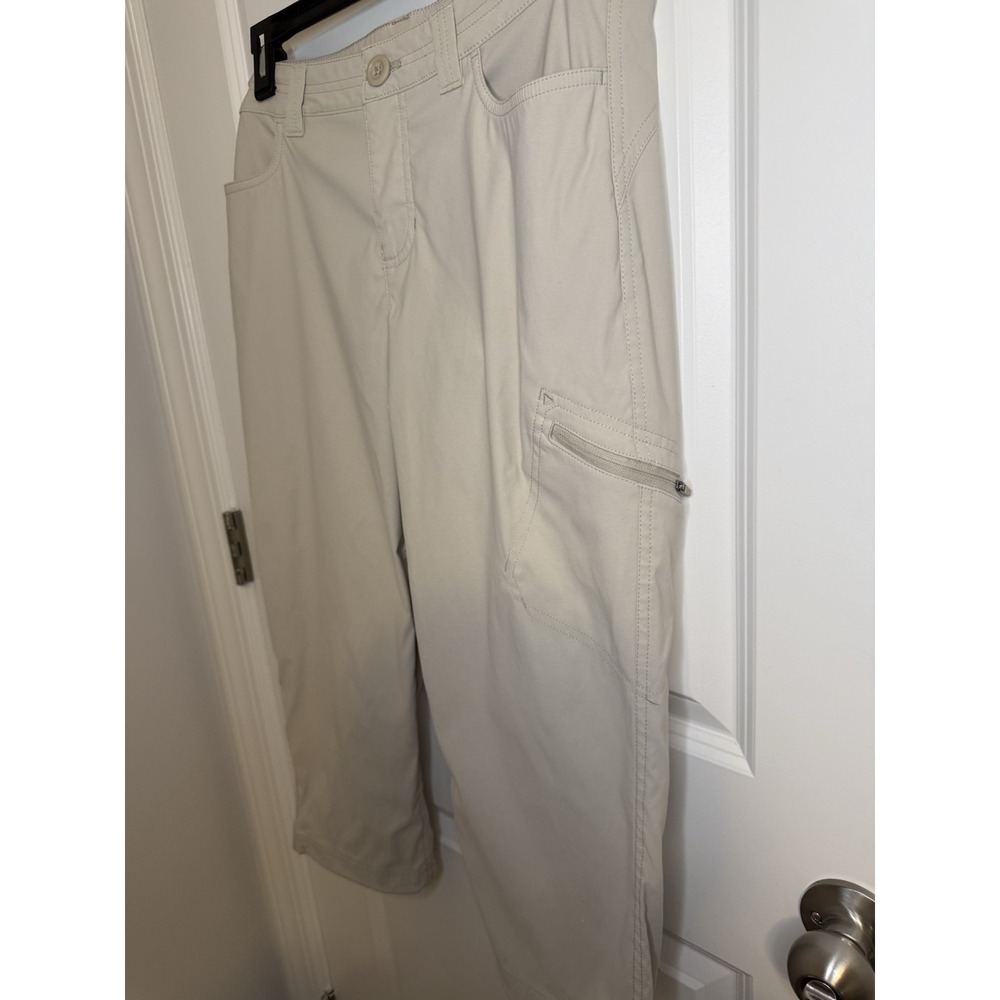 Eddie Bauer First Ascent Guide Pro Capri Pants Pumice Hiking Womens Size 8 Khaki - Picture 4 of 12